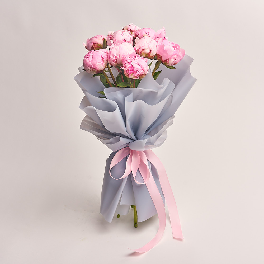 Pink Peony – 10 pcs - Flower Delivery Monaco | Fresh Bouquets by Mr. Room Service