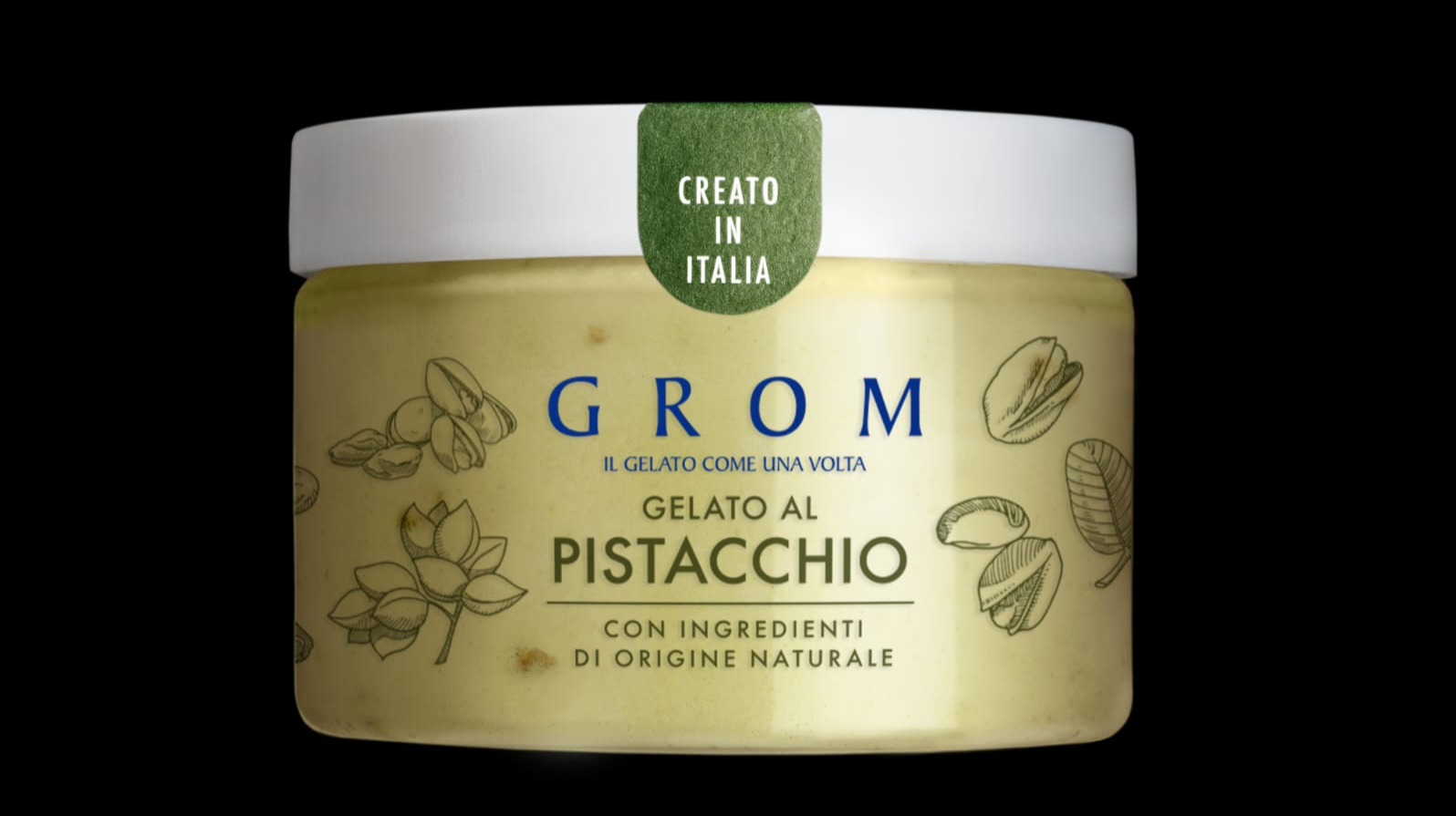 Pistache 120ml - Livraison de Glace Grom à Monaco – Gelato Italien en 30 Min | MrRoomService