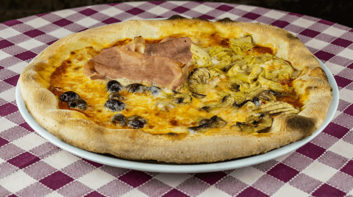 Pizza Amore Mio - 4 Saisons - Amore Mio | Sandwiches & Salads Delivery in Monaco, Cap-d'Ail & Beausoleil