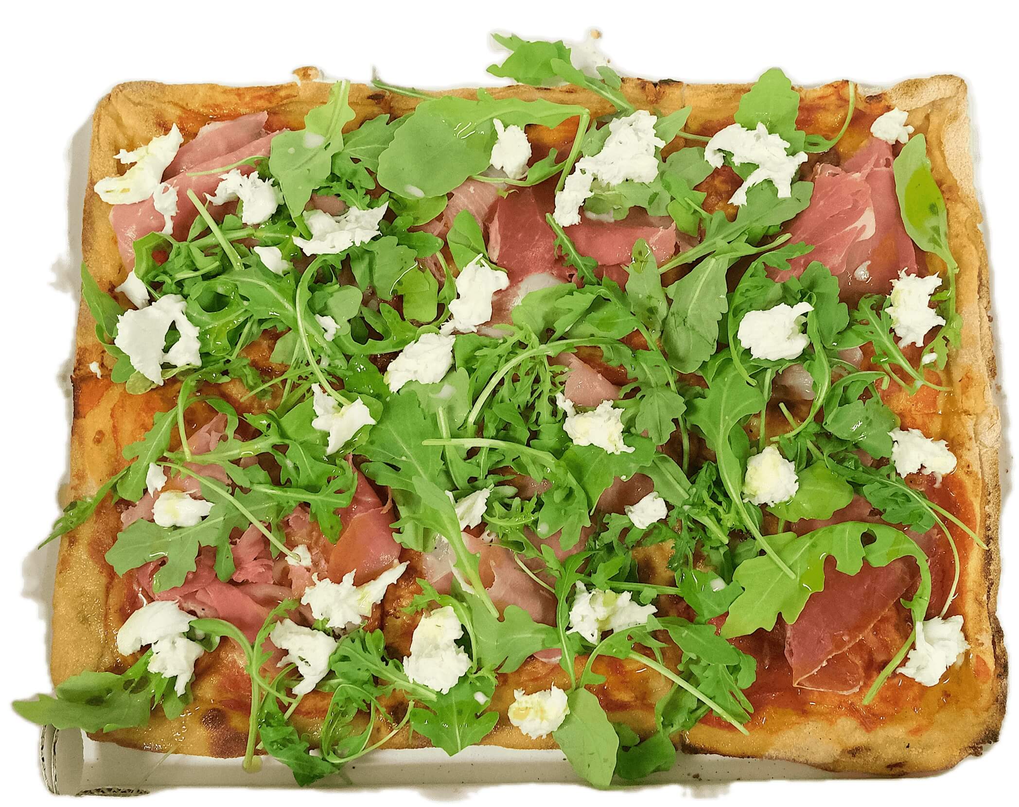 Pizza Bufalo Crudo 40x30 - Lo Sfizio Street | Italian Street Food Delivery in Monaco