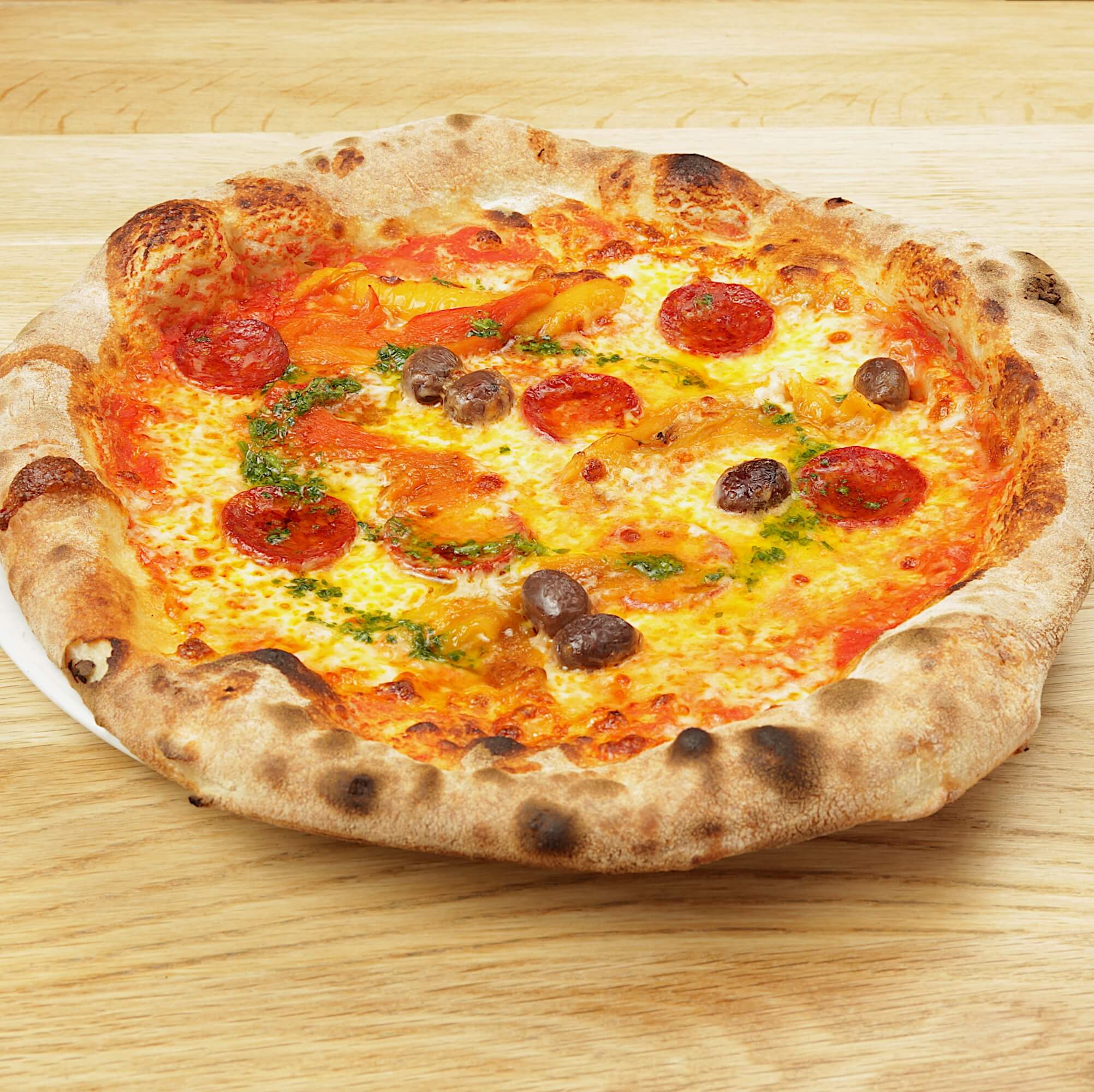 Pizza Chorizo - Bella Vita | Italian & French Cuisine Delivery in Monaco, Cap-d'Ail & Beausoleil