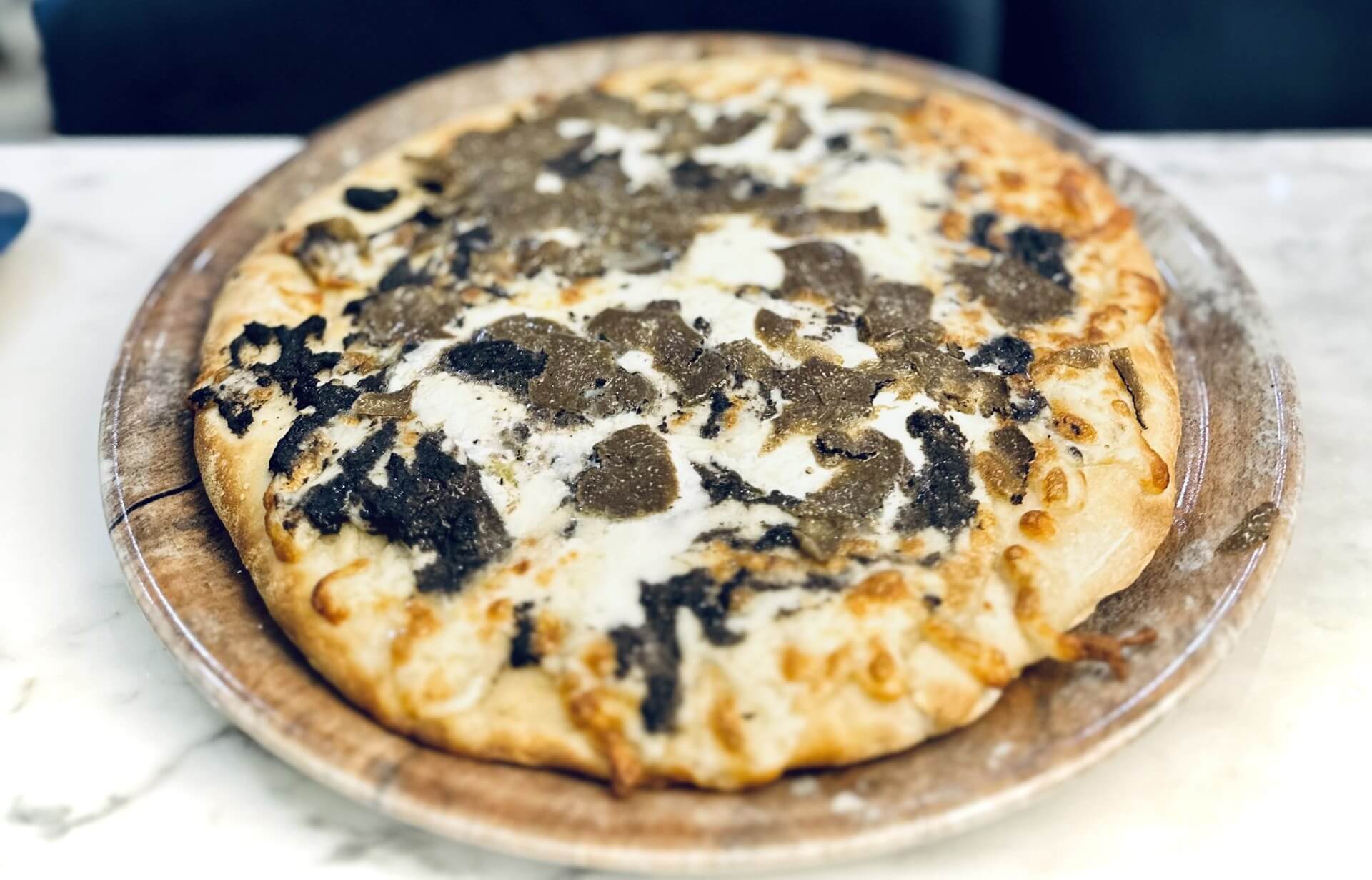 Pizza truffle & burrata - Bubble Bar Monaco — breakfast, burgers, pizza & pelmeni delivery