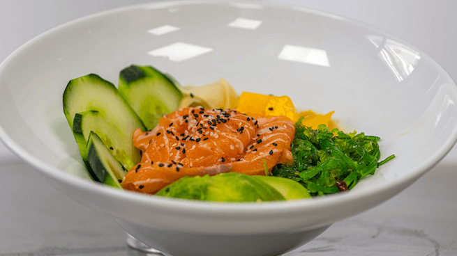 Poke Bowl Salmon - Amore Mio | Sandwiches & Salads Delivery in Monaco, Cap-d'Ail & Beausoleil