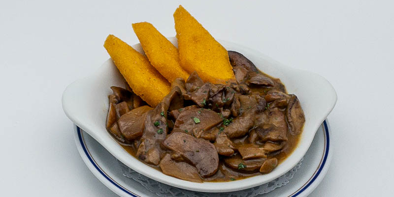 Polenta and ceps - Odéon Café by Cipriani | Gourmet Italian Delivery in Monaco