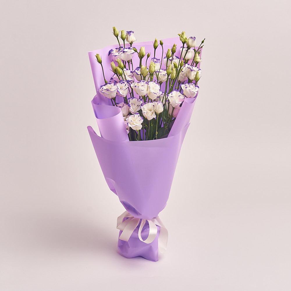 Purple Lisianthus Bouquet 10pcs - Flower Delivery Monaco | Fresh Bouquets by Mr. Room Service