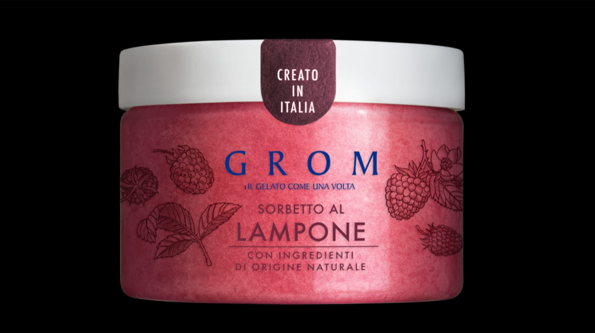 Framboise 120ml - Livraison de Glace Grom à Monaco – Gelato Italien en 30 Min | MrRoomService