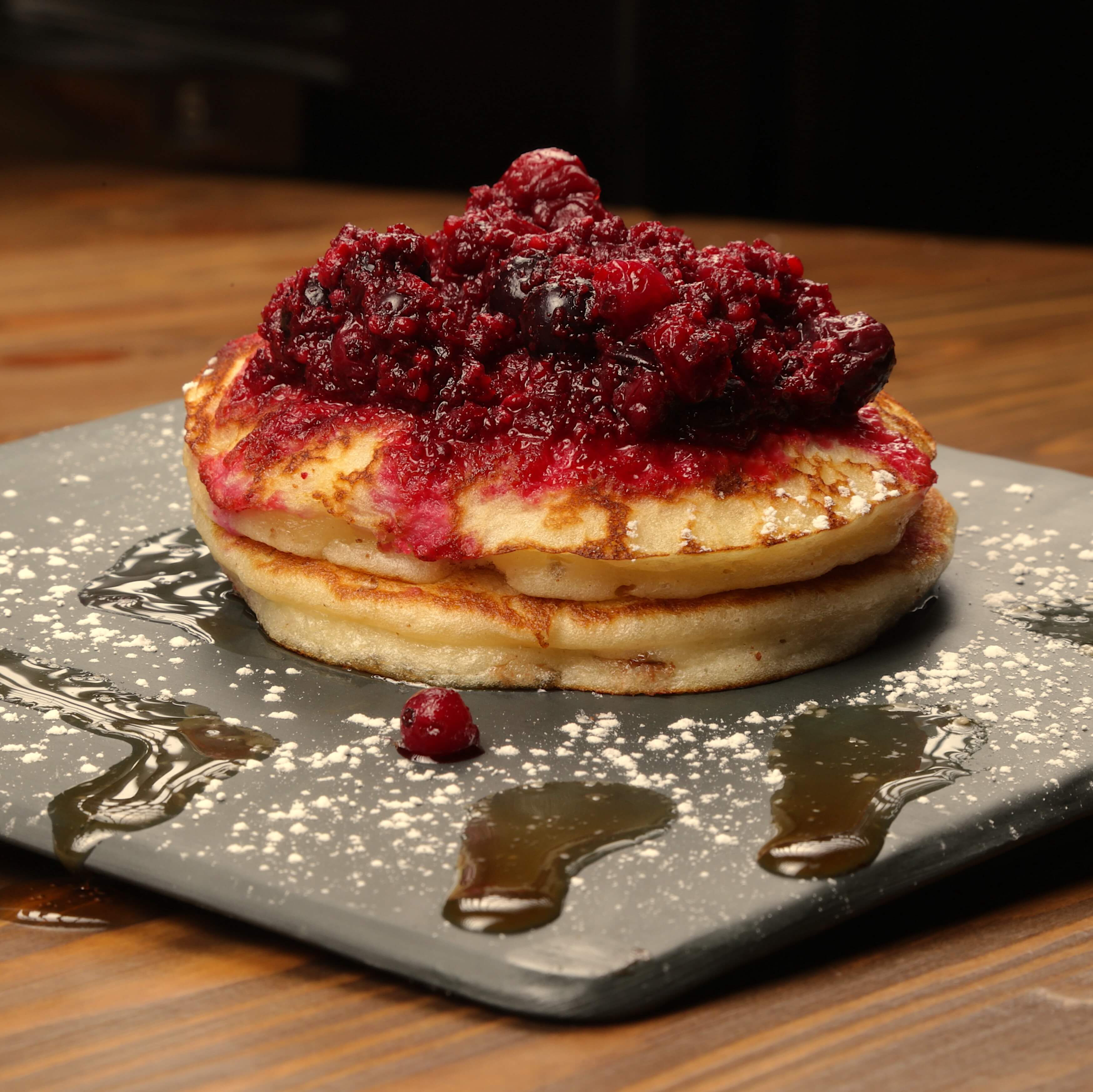 Red fruit pancake - Old Wild West | Delivery in Monaco