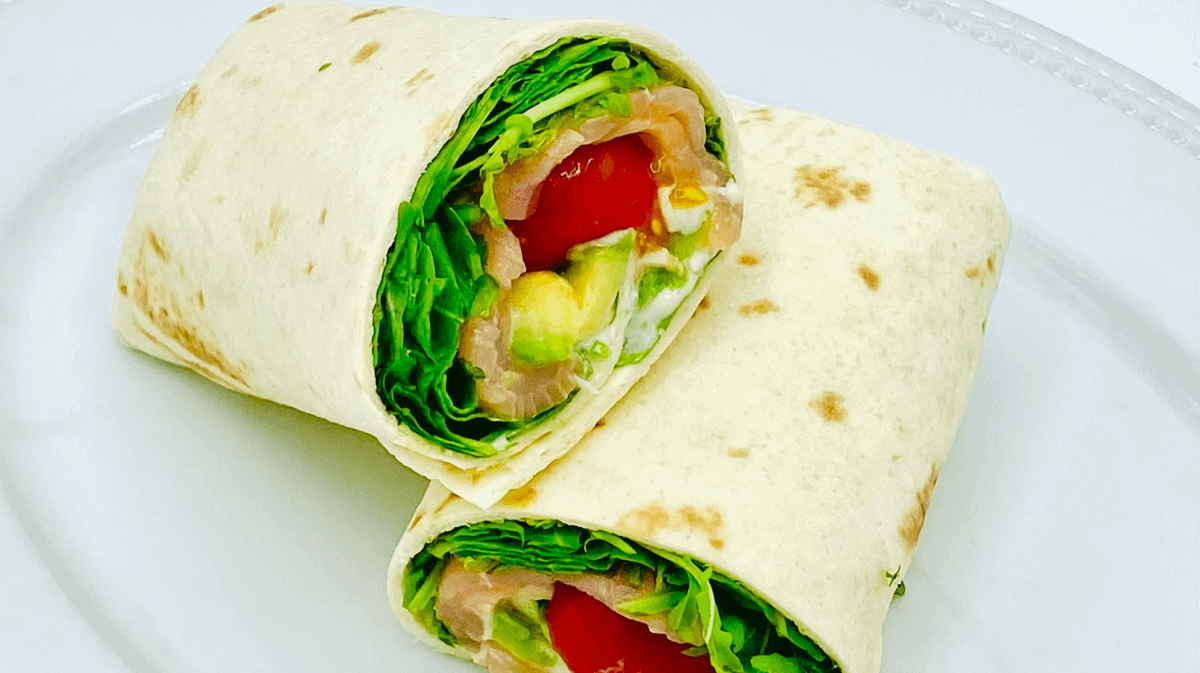 Salmon Wrap - Amore Mio | Sandwiches & Salads Delivery in Monaco, Cap-d'Ail & Beausoleil