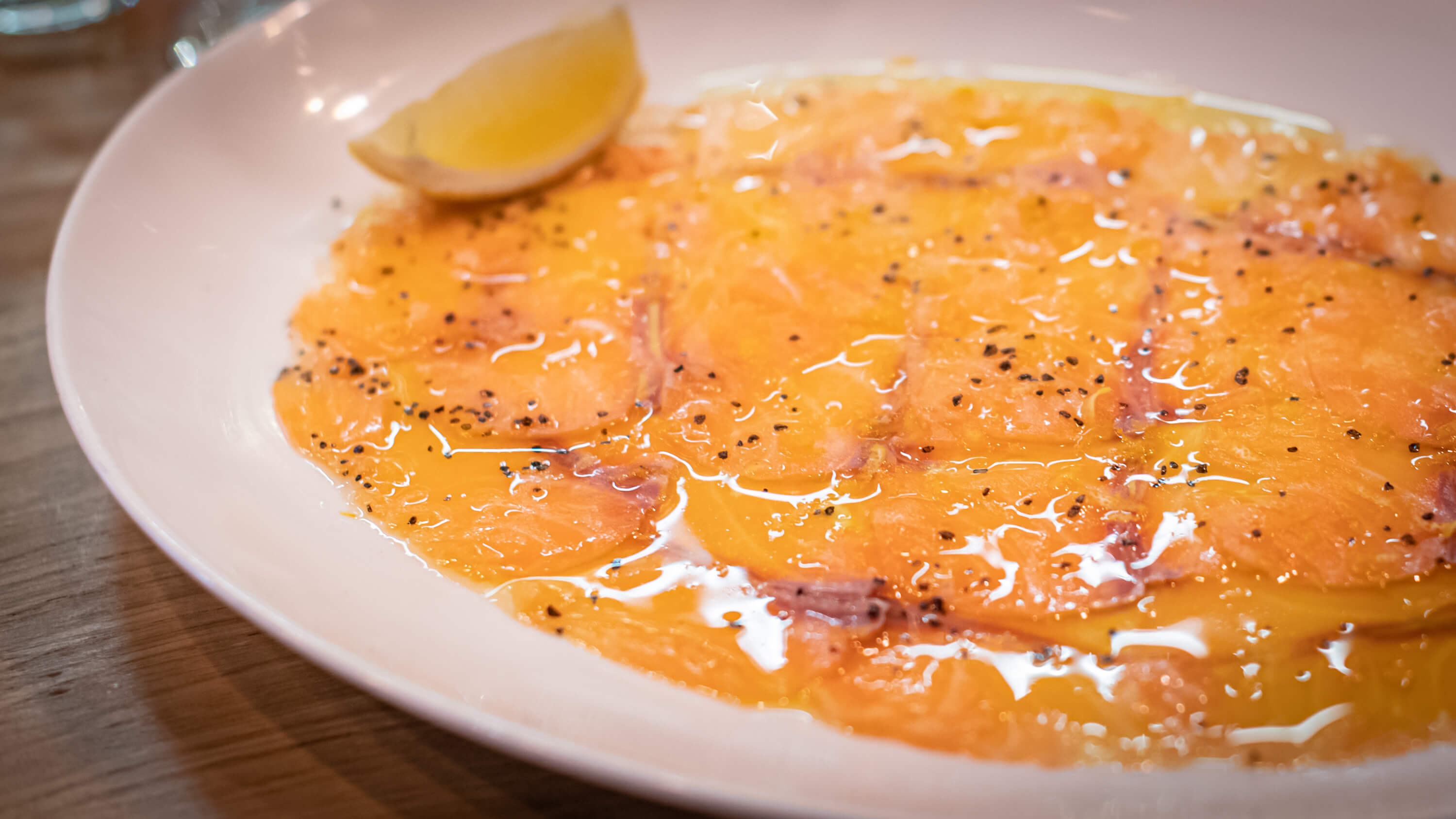 Salmon carpaccio - Nonna Maria | Authentic Neapolitan Cuisine Delivery in Monaco
