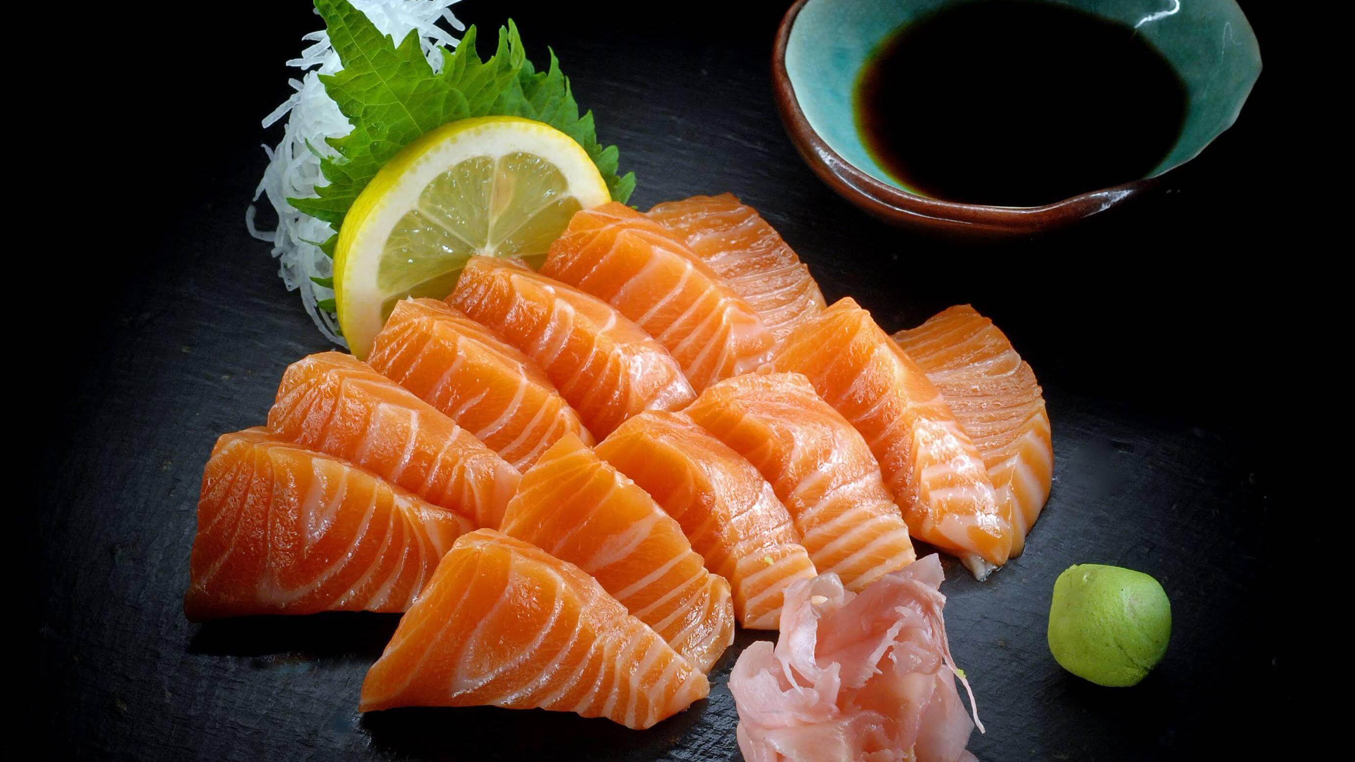 Salmon sashimi (12 pieces) - MY | Sushi & Japanese Food Delivery in Monaco, Cap-d'Ail & Beausoleil