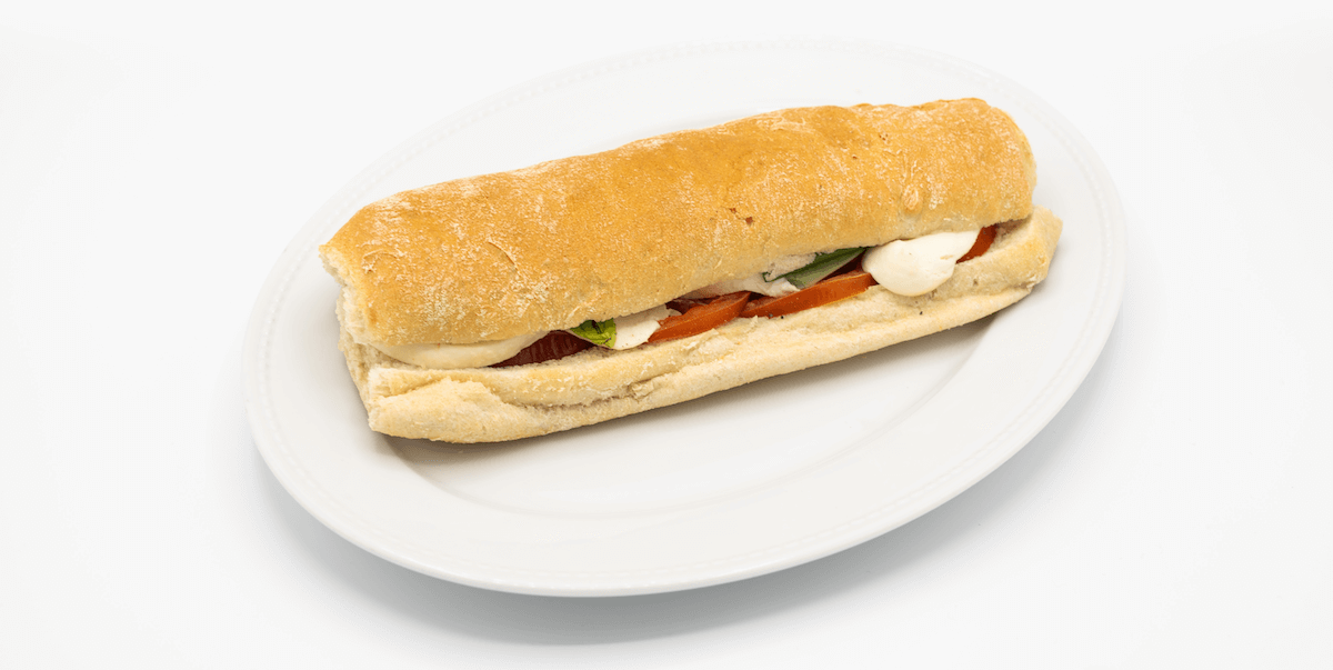 Sandwich Tomatoes, mozza, basil - Amore Mio | Sandwiches & Salads Delivery in Monaco, Cap-d'Ail & Beausoleil