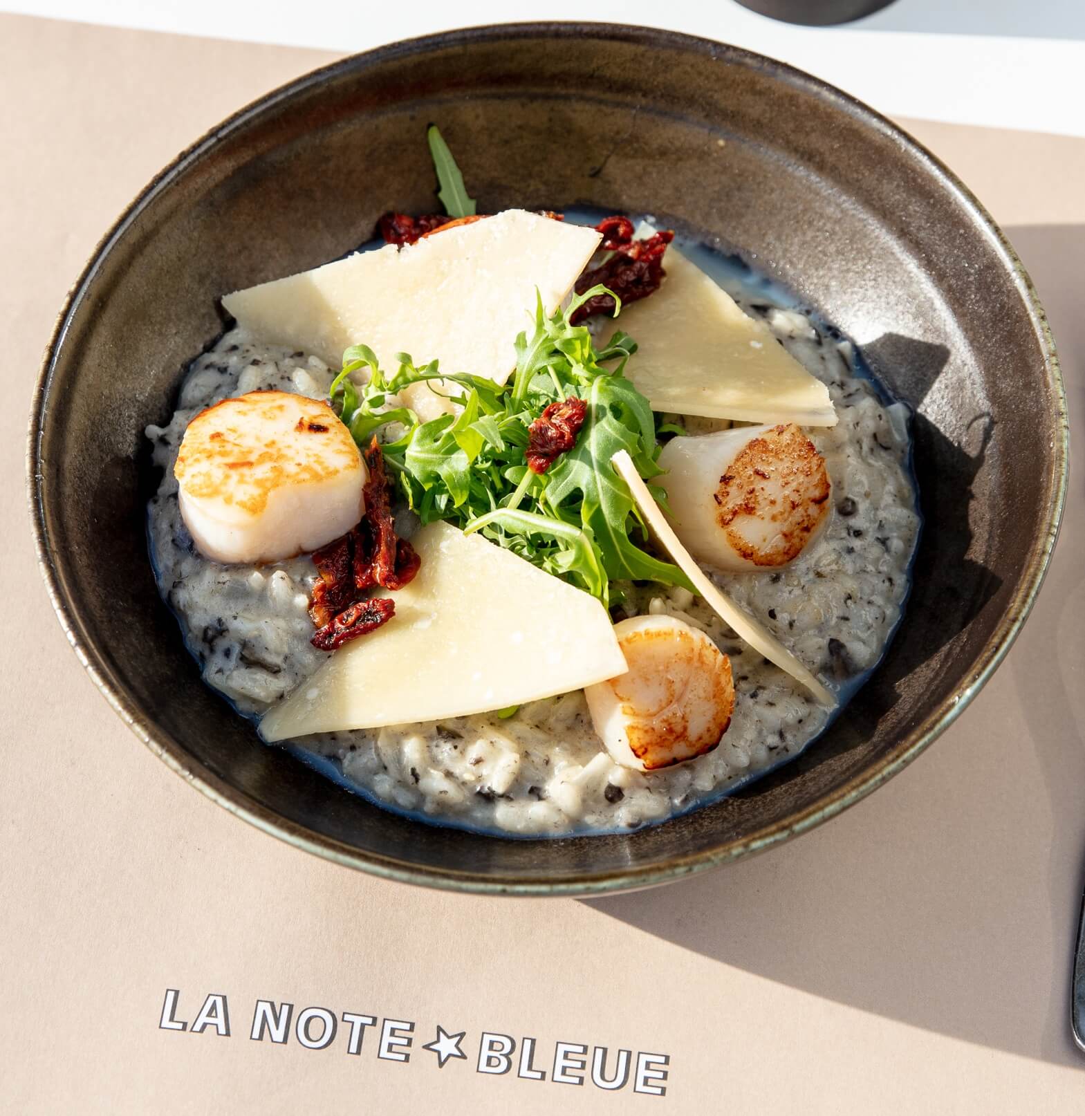 Scallops & truffle risotto - La Note Bleue | Beachside Dining Delivery in Monaco