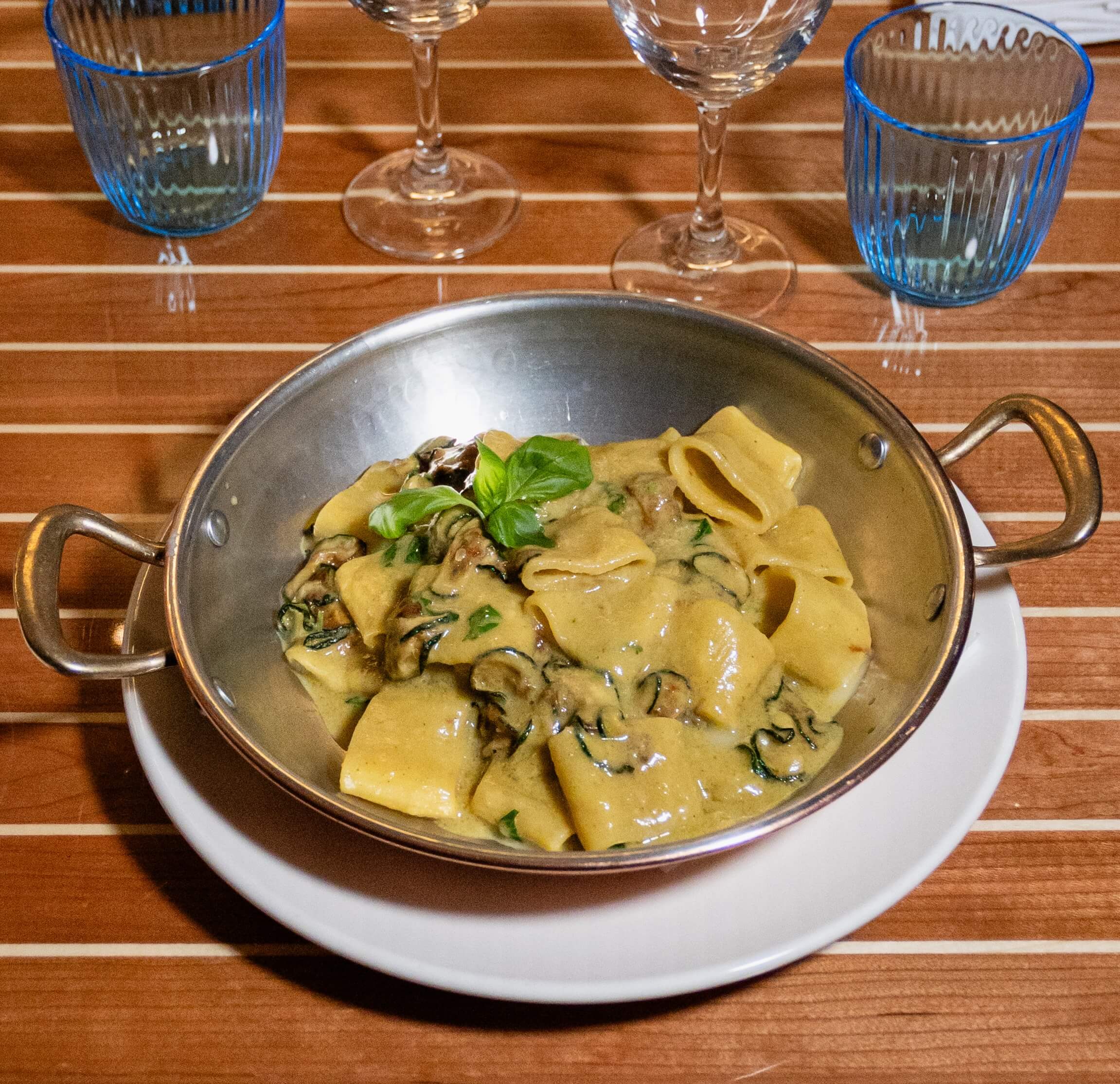Scialatielli alla Nerano - La Saliere | Italian & Mediterranean Food Delivery in Monaco, Cap-d'Ail