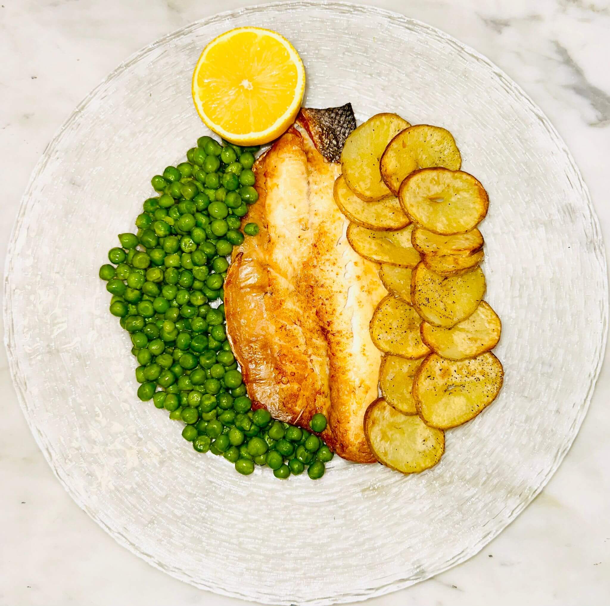 Sea bass filet oven baked - Bubble Bar Monaco — breakfast, burgers, pizza & pelmeni delivery