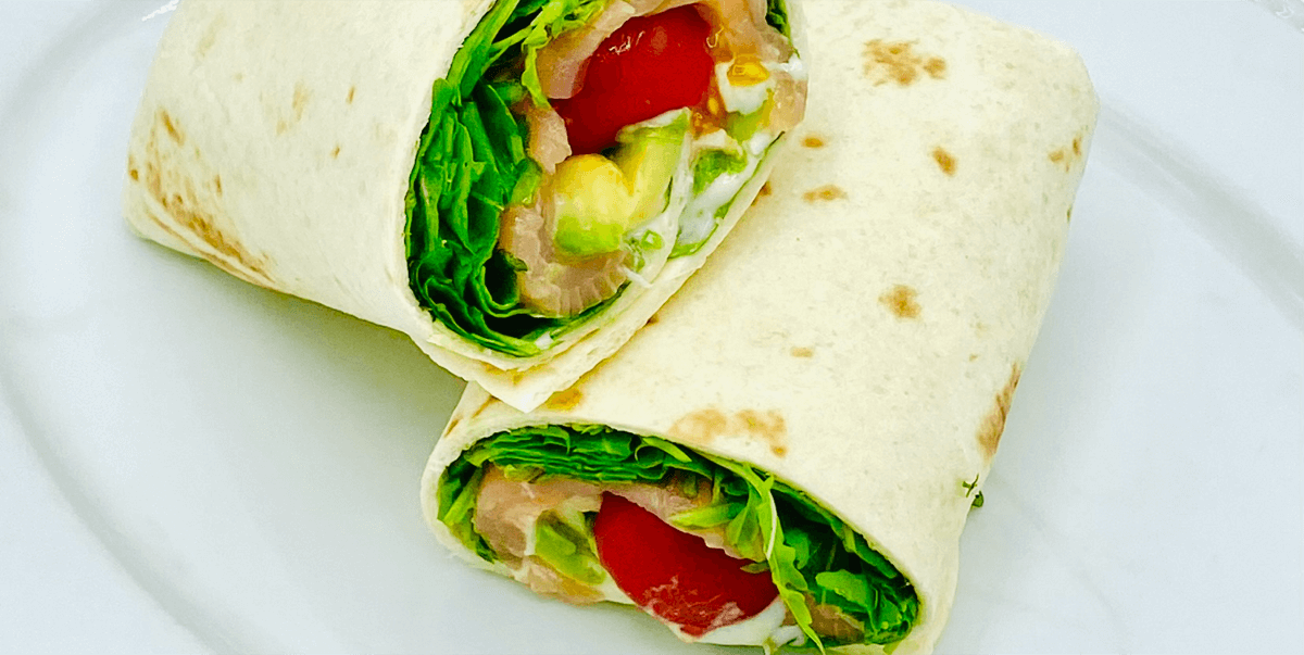 Smoked Salmon Wrap - Amore Mio | Sandwiches & Salads Delivery in Monaco, Cap-d'Ail & Beausoleil