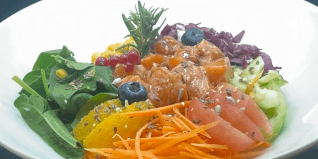 Smoked salmon Poke Bowl - Huit et Demi Food Delivery | Gourmet Italian & French Cuisine in Monaco