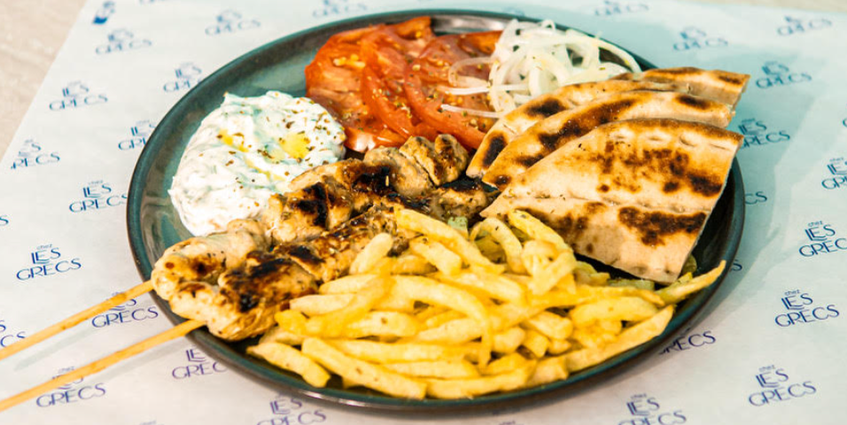 Souvlaki Chicken Plate