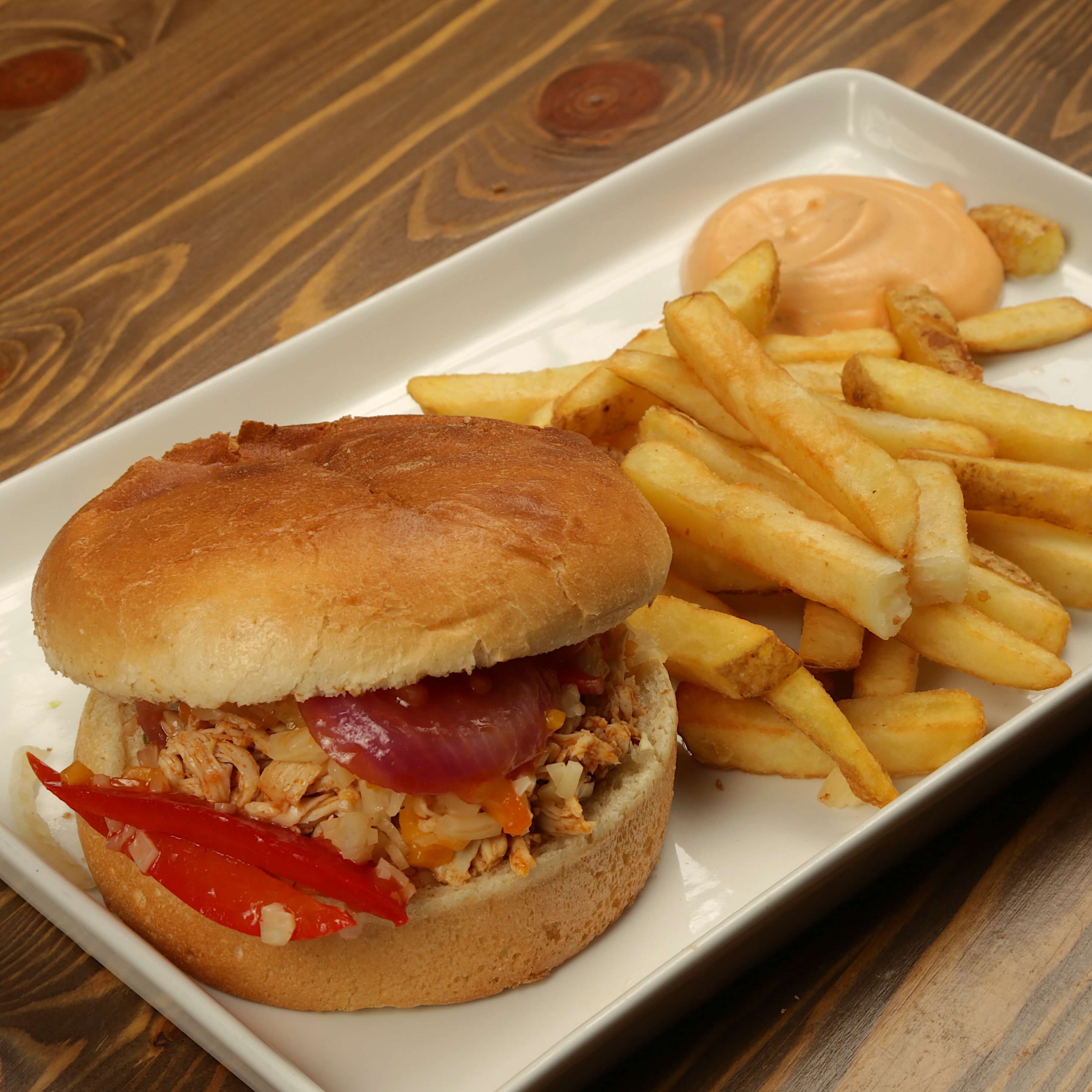 Spicy Chicken Pulled - Old Wild West | Delivery in Monaco