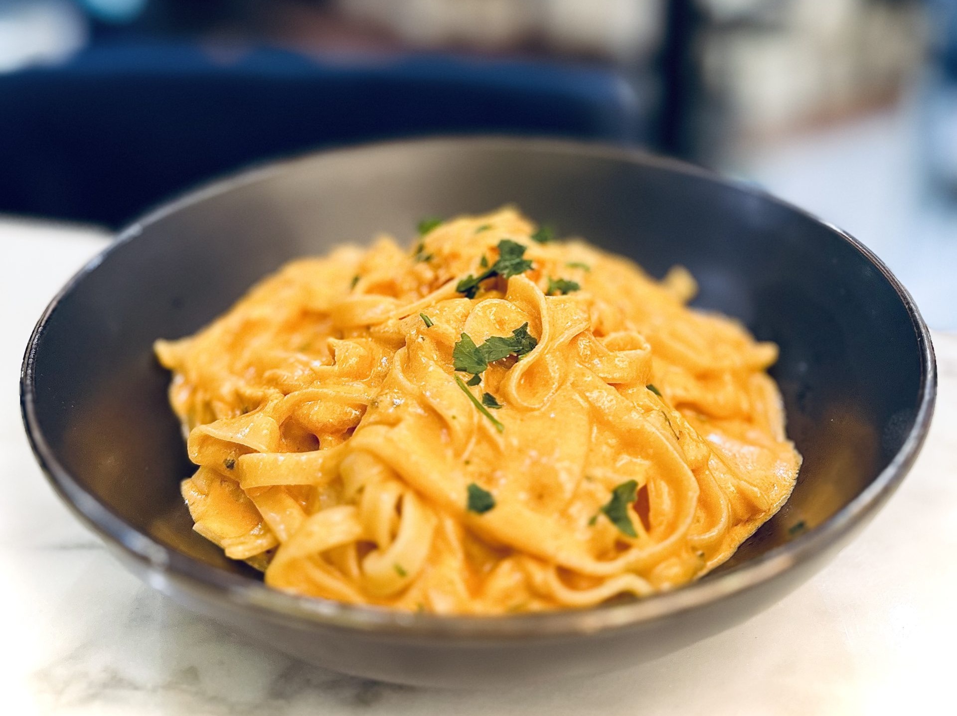 Tagliatelle with salmon - Bubble Bar Monaco — breakfast, burgers, pizza & pelmeni delivery