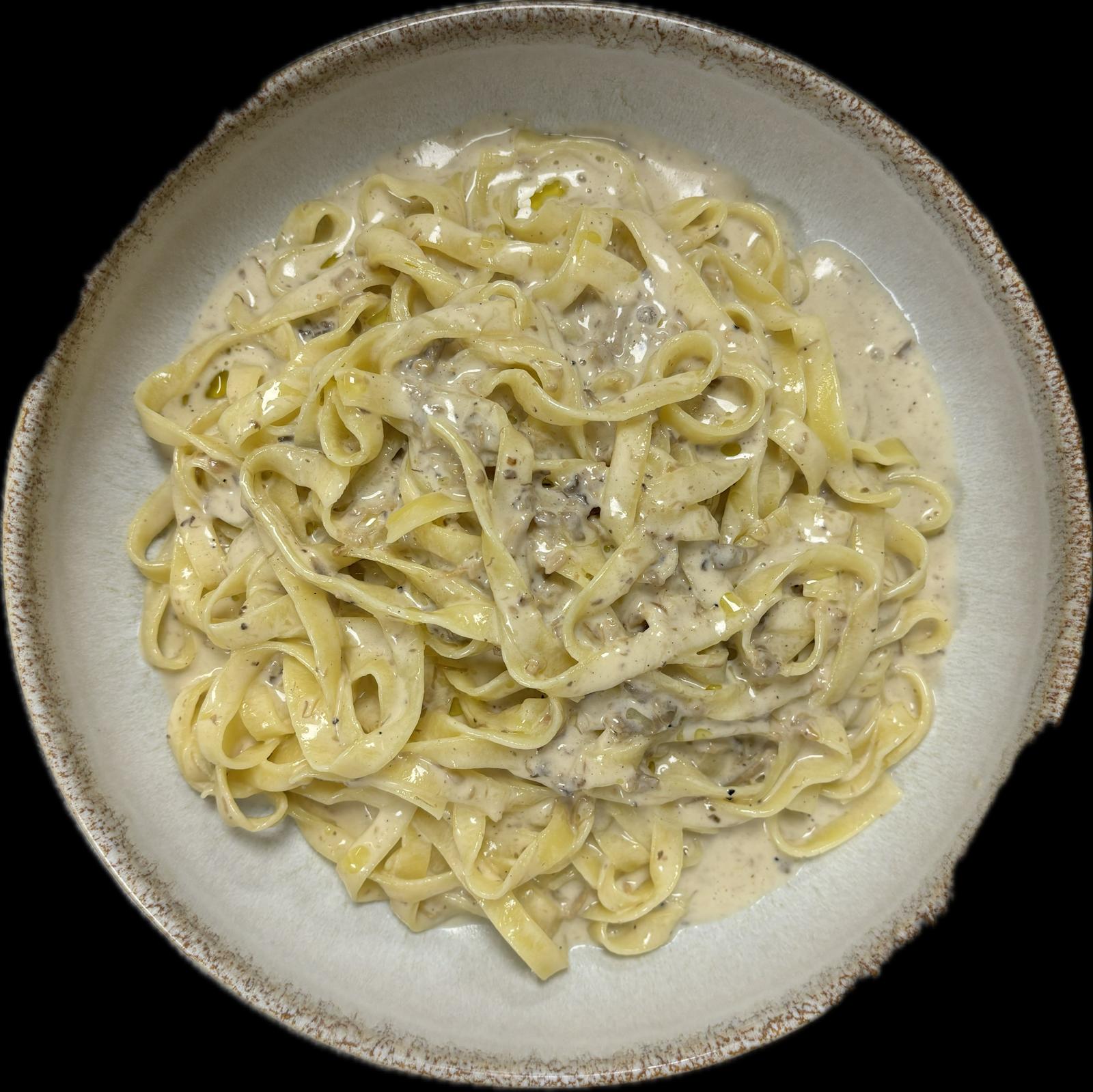 Tagliatelle with truffle cream sauce - Pizzeria Monégasque by Mimmo Delivery Monaco | Mr Room Service