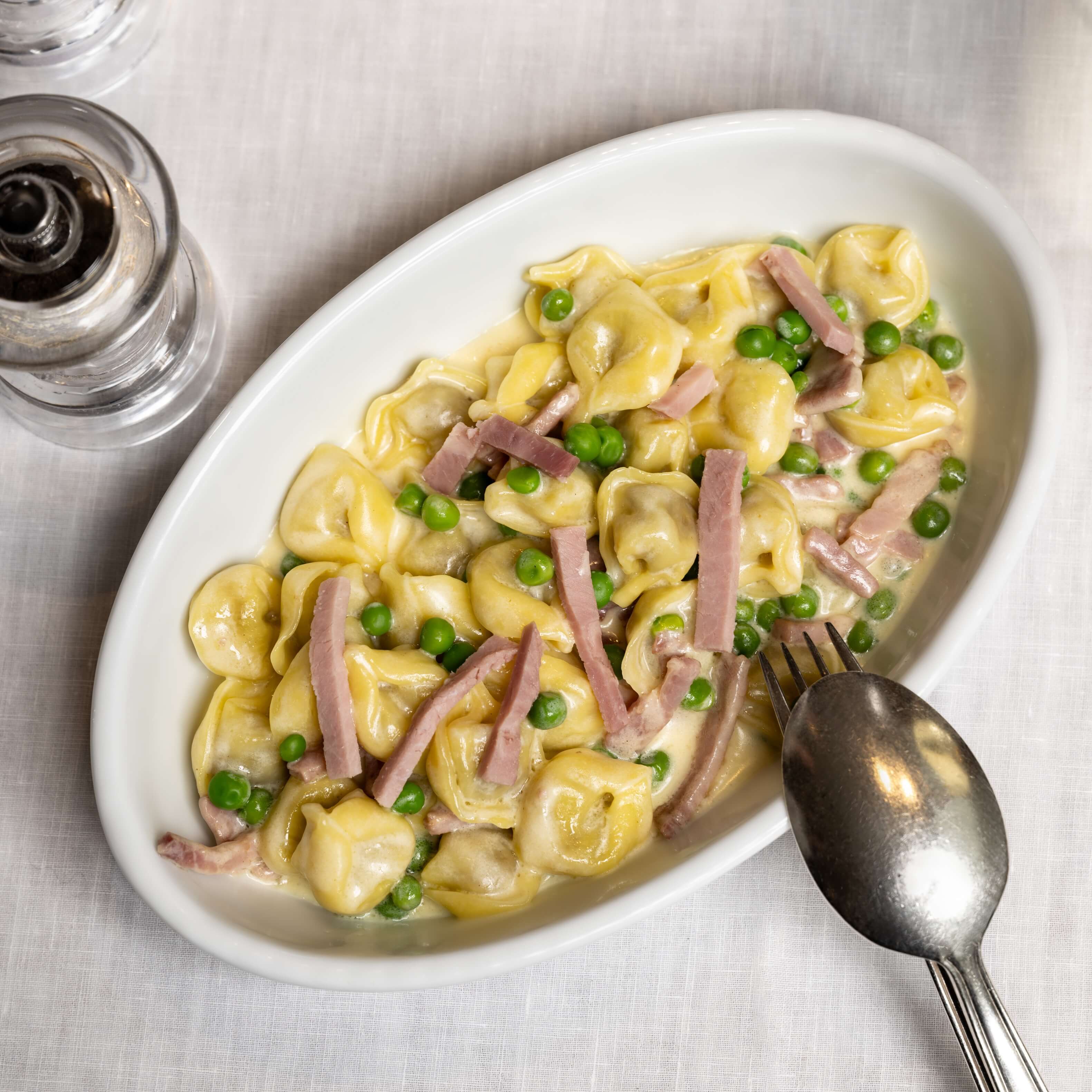 Tortellini Panna, Prosciutto e Piselli - Cipriani | Fine Italian Dining Delivery in Monaco
