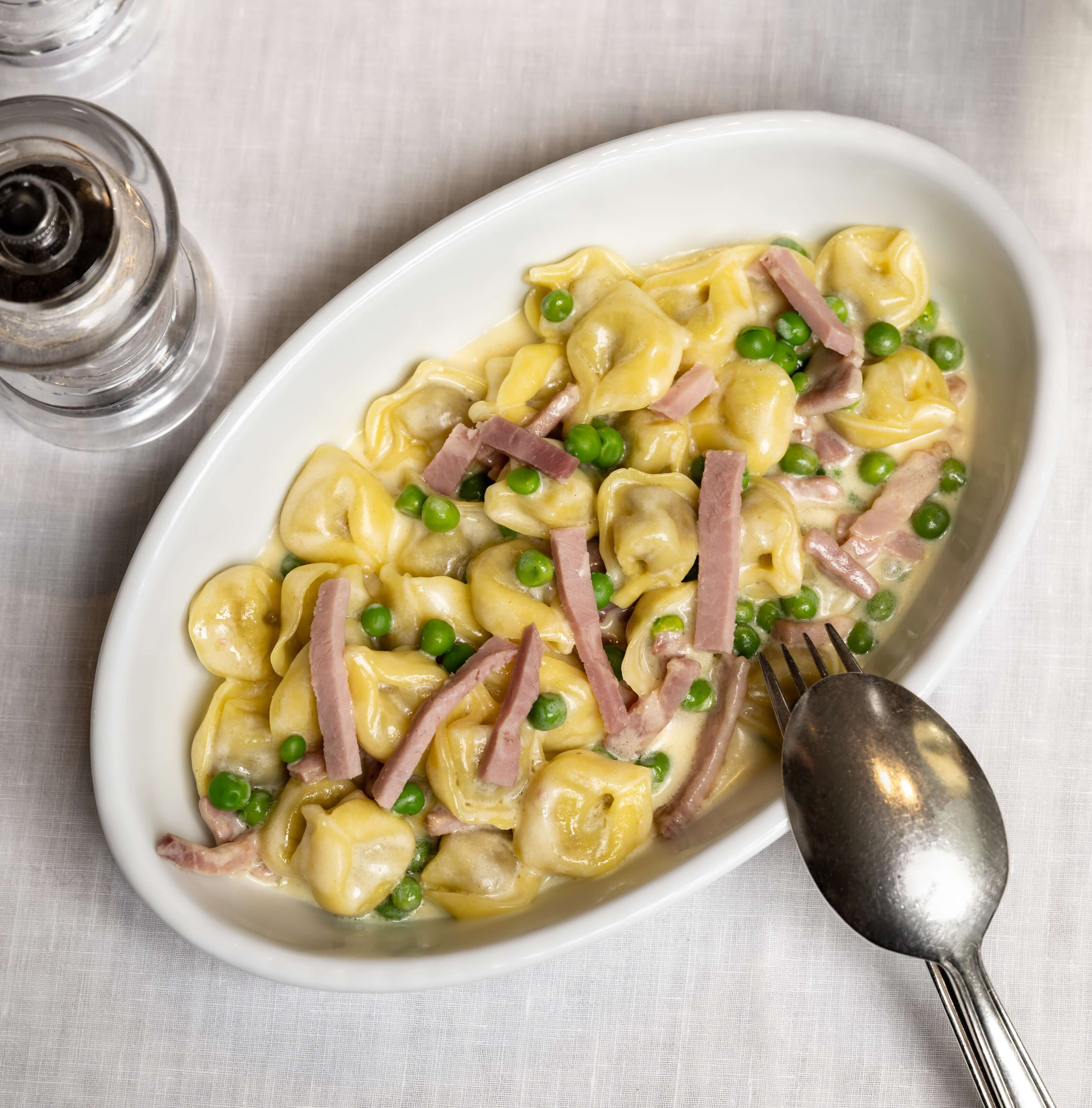 Tortellini Panna, Prosciutto e Piselli - Cipriani | Fine Italian Dining Delivery in Monaco
