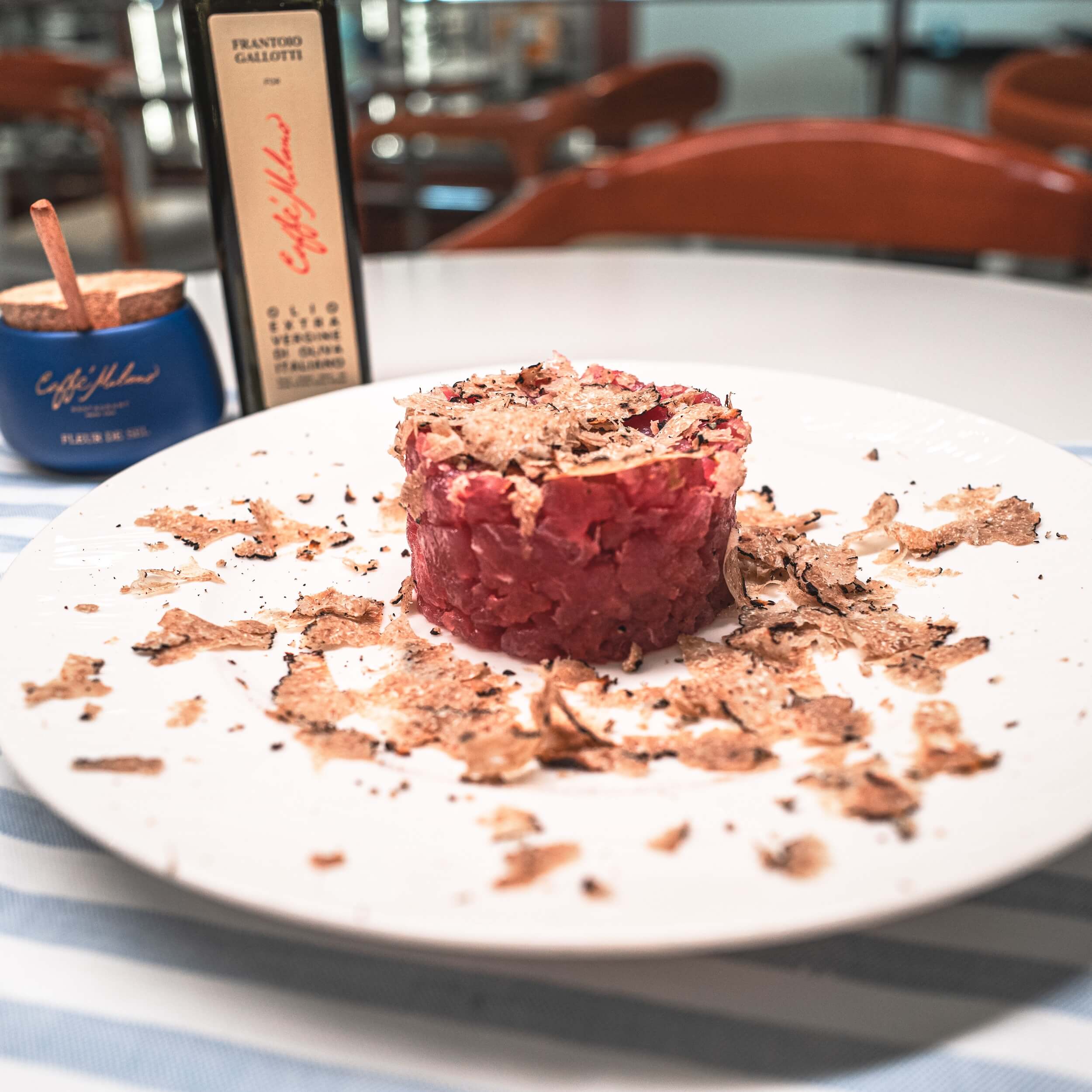 Tuna Tartare with Truffle - Caffe Milano | Italian Restaurant Delivery in Monaco