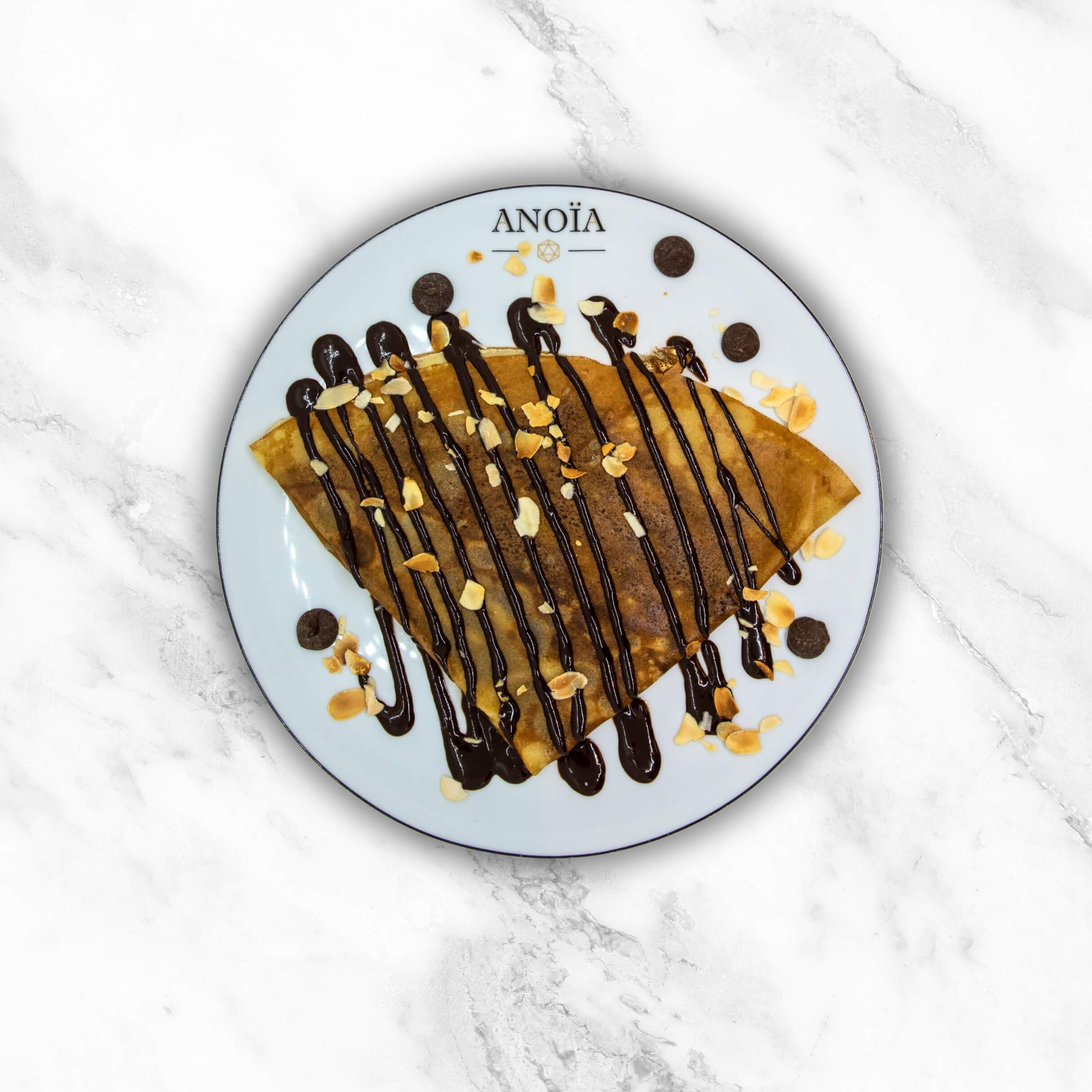 Valhrona Chocolat & almonds - Anoïa — Breton Crêpes & Monegasque Flavors Delivered in Monaco