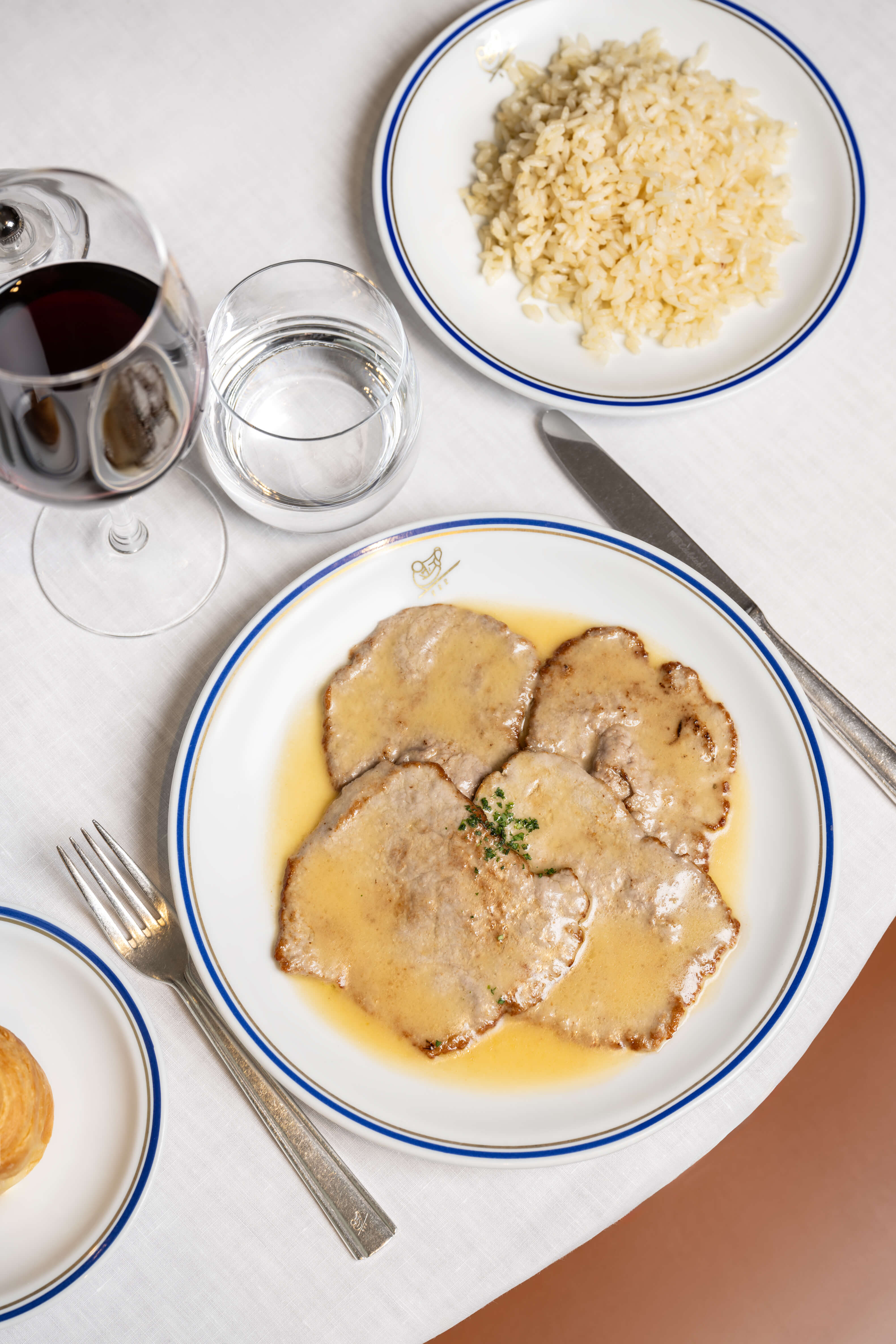 Veal Piccata with Lemon Sauce and Rice Pilaf - Cipriani | Fine Italian Dining Delivery in Monaco