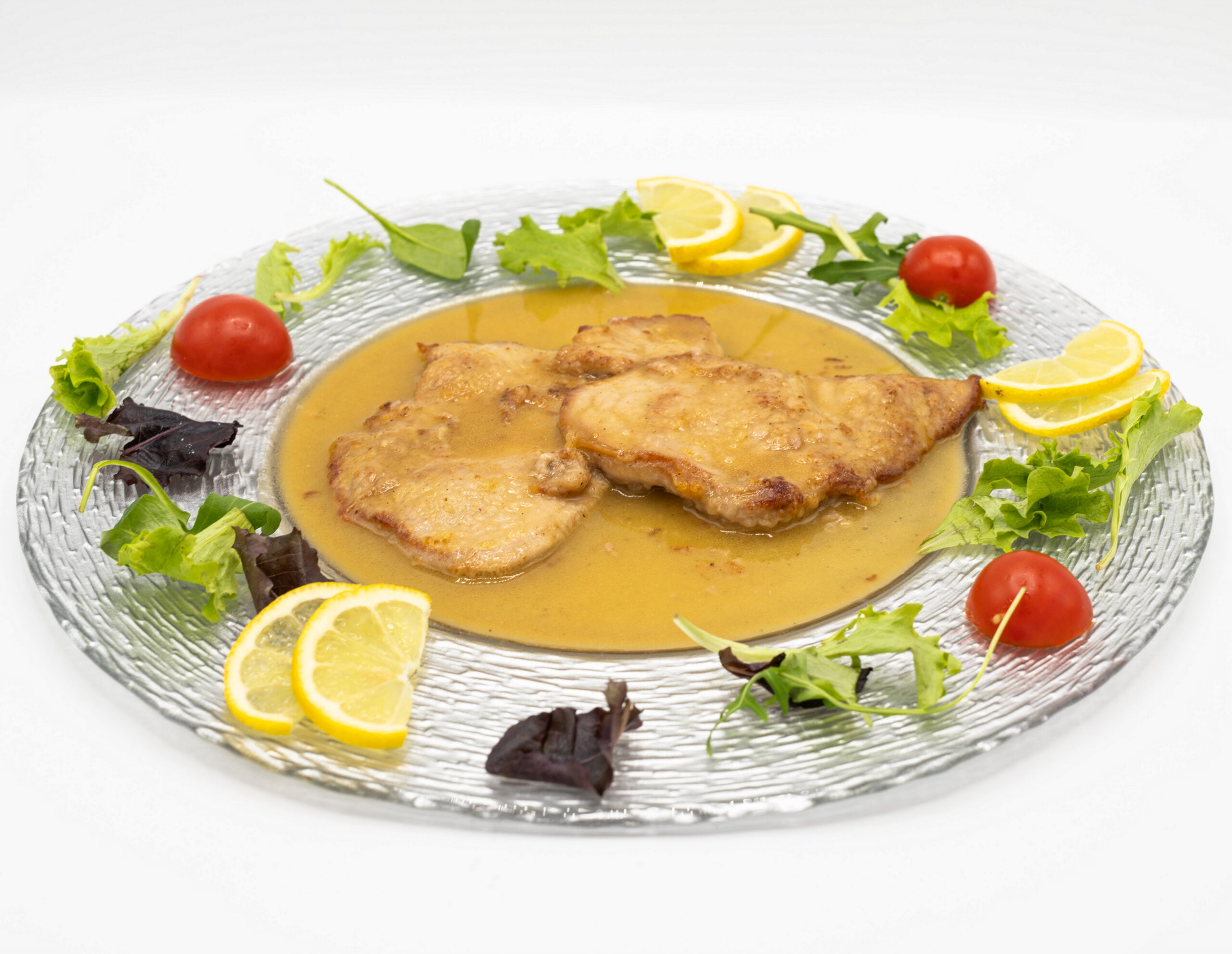 Veal cutlet with lemon sauce - Bubble Bar Monaco — breakfast, burgers, pizza & pelmeni delivery