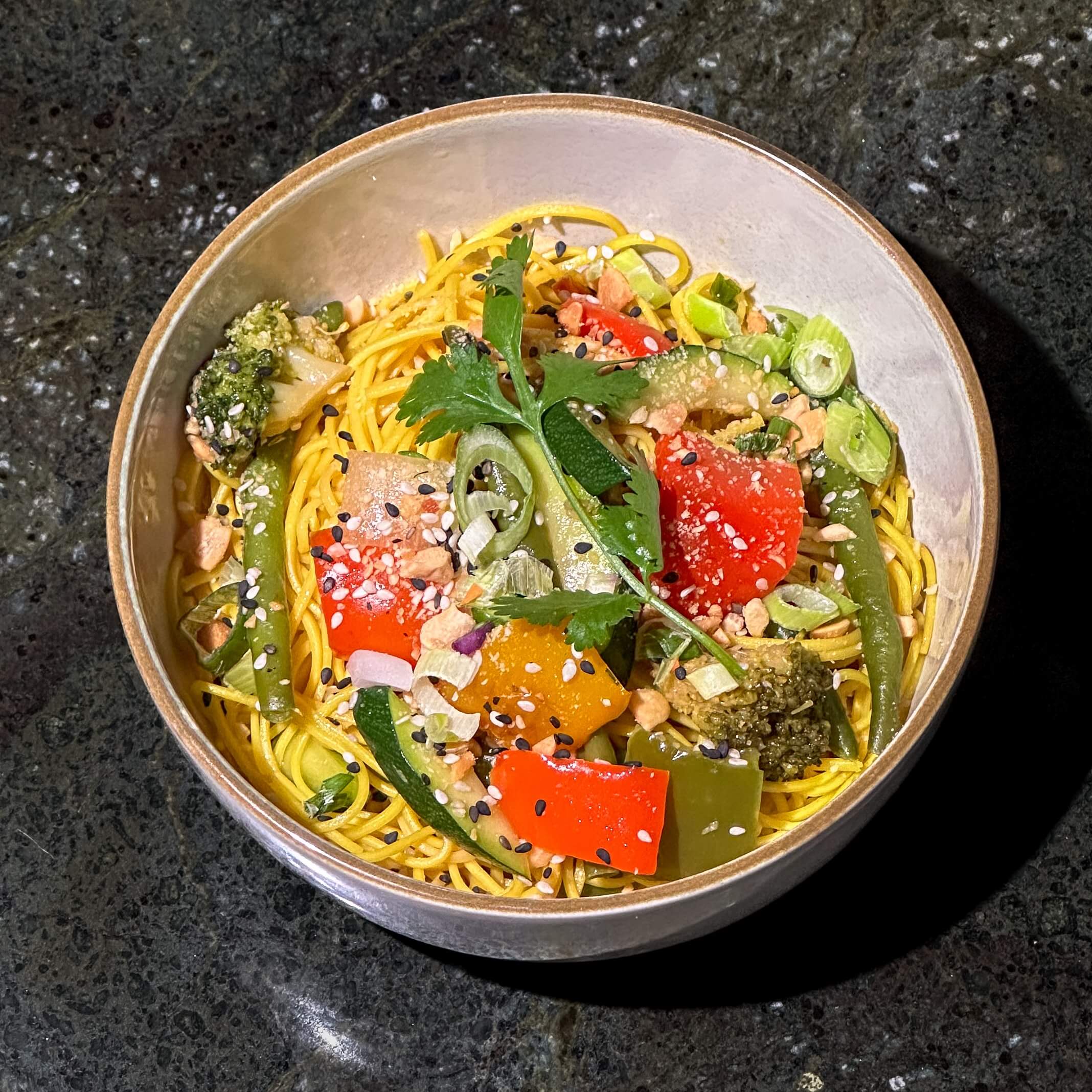 Veggies Noodles - Spicy Bamboo Thai Monaco — Pad Thai, Bo Bun & Curry Delivery