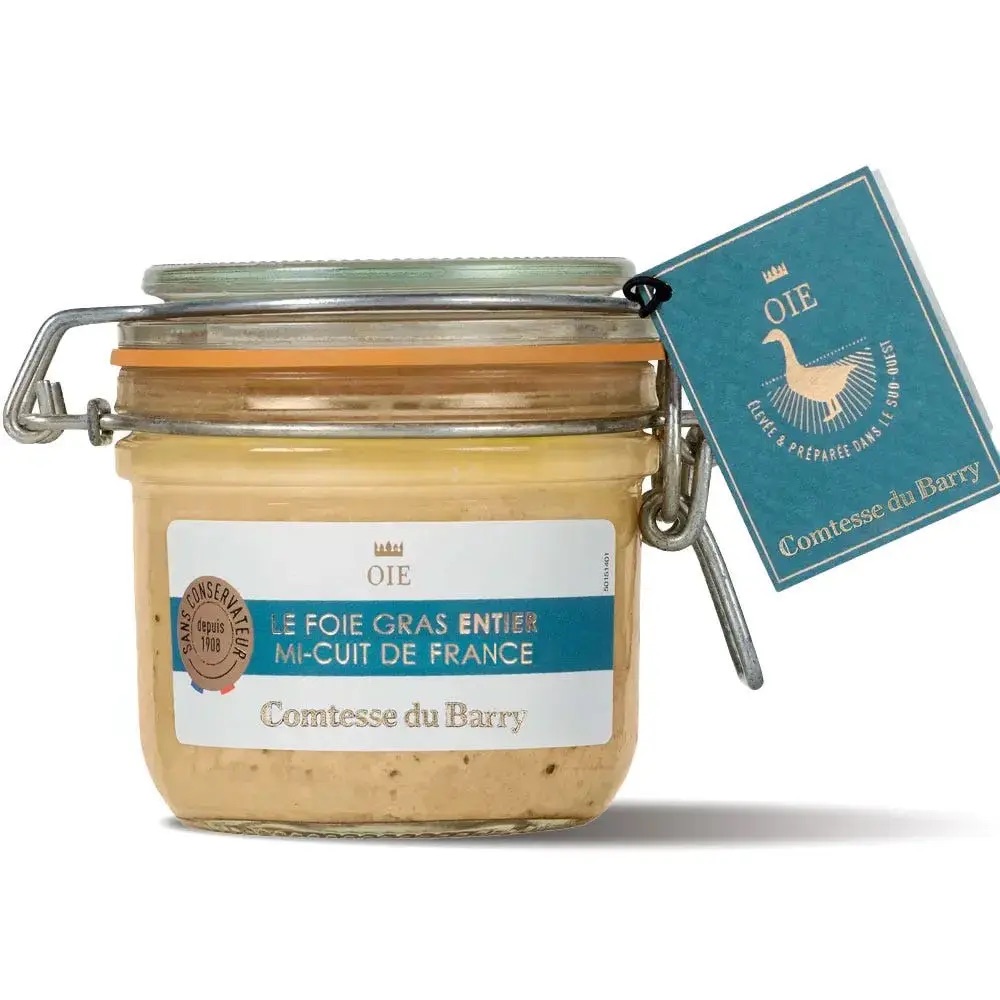 Whole Goose Foie Gras in a Jar 180G - Foie Gras Comtesse du Barry